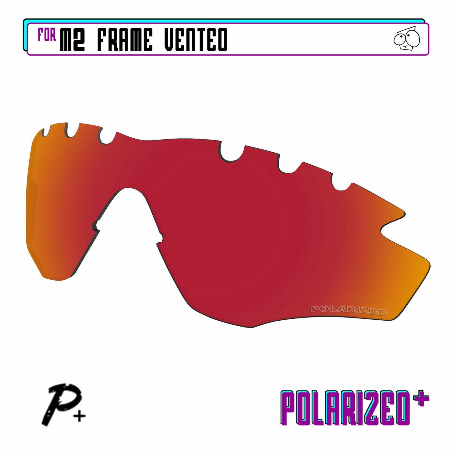 POLARIZED+ Replacement Lens For-Oakley M2 Frame Vented Sunglass Anti-Scratch