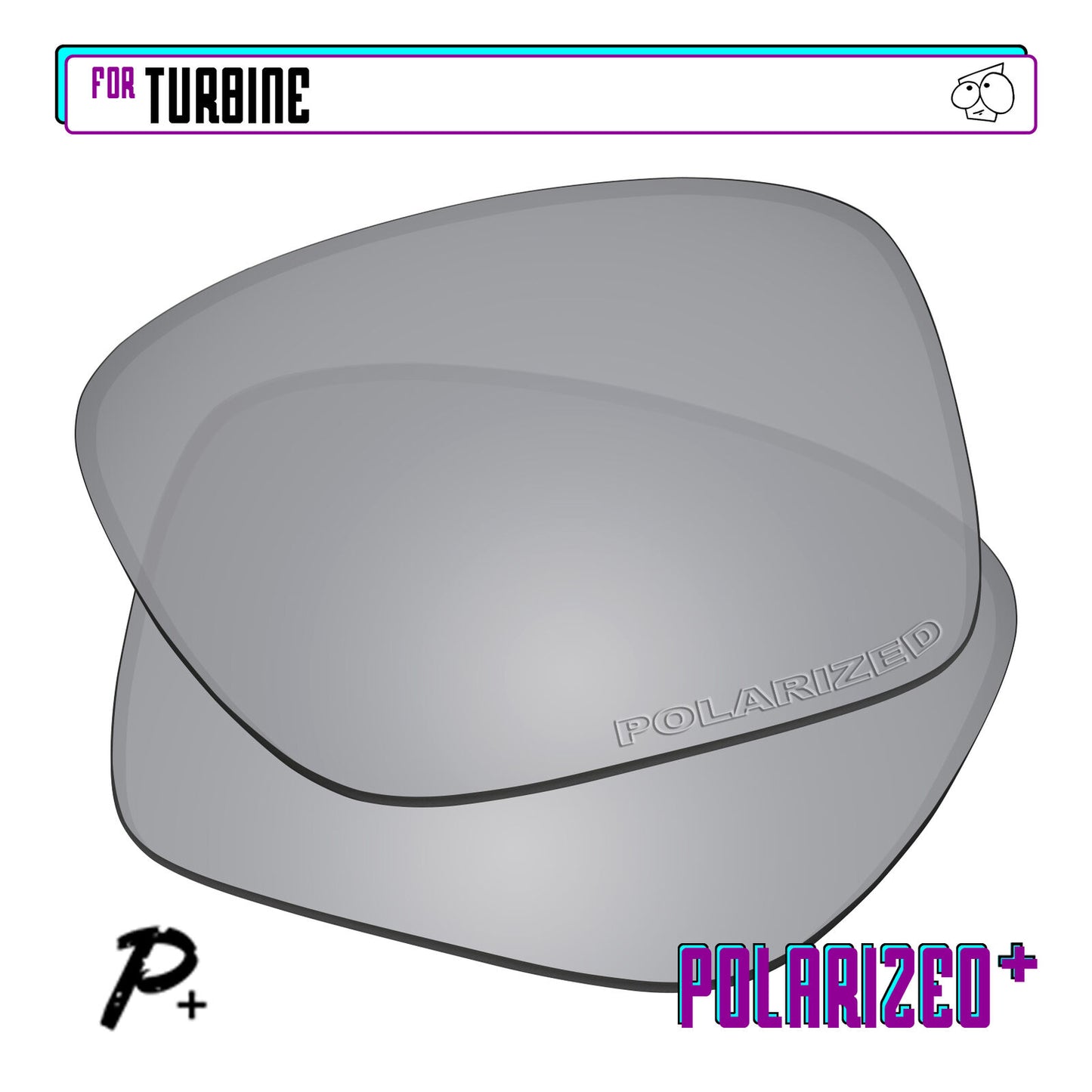 POLARIZED+ Replacement Lens For-Oakley Turbine Sunglass Anti-Scratch