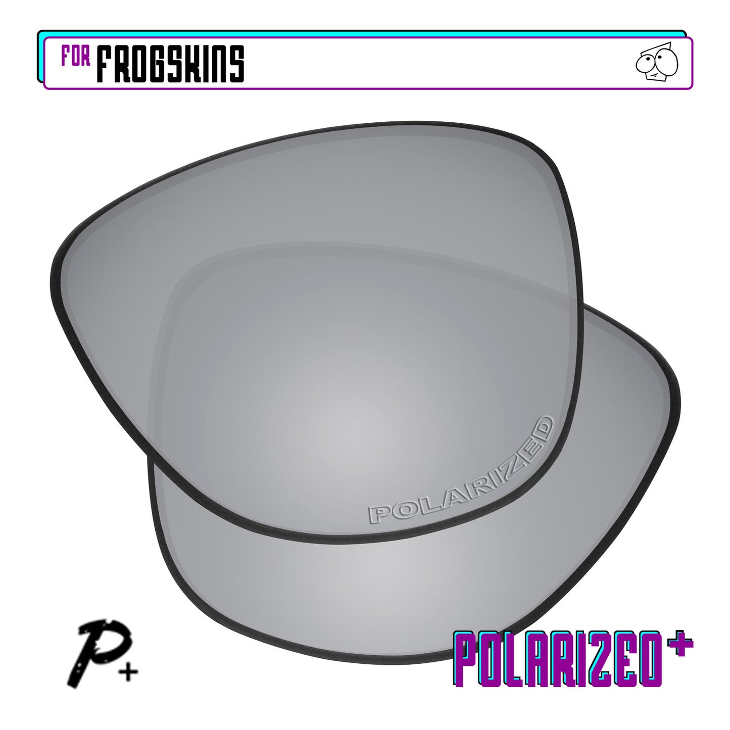 POLARIZED+ Replacement Lens For-Oakley Frogskins Sunglass Anti-Scratch