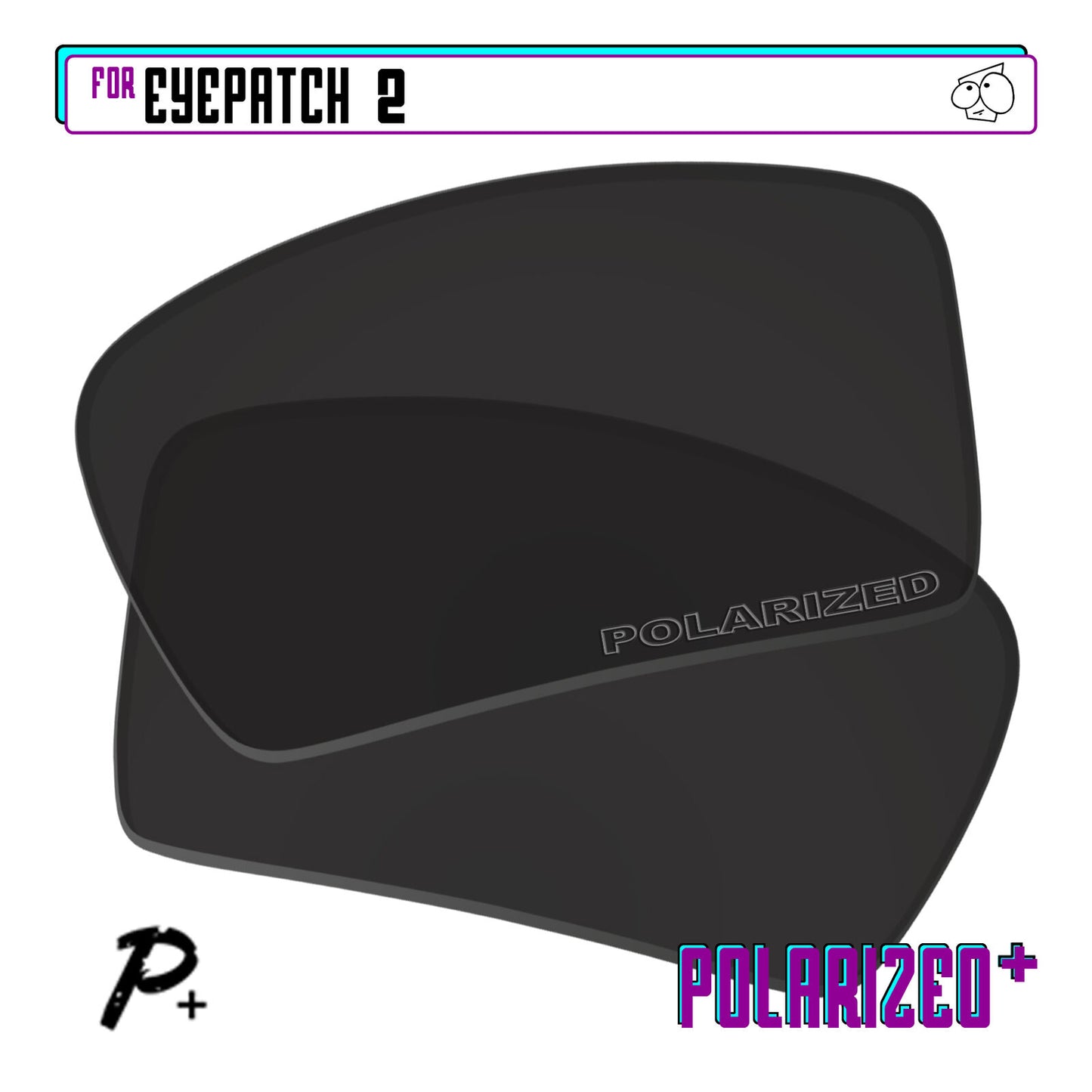 POLARIZED+ Replacement Lens For-Oakley Eyepatch 2 Sunglass Anti-Scratch