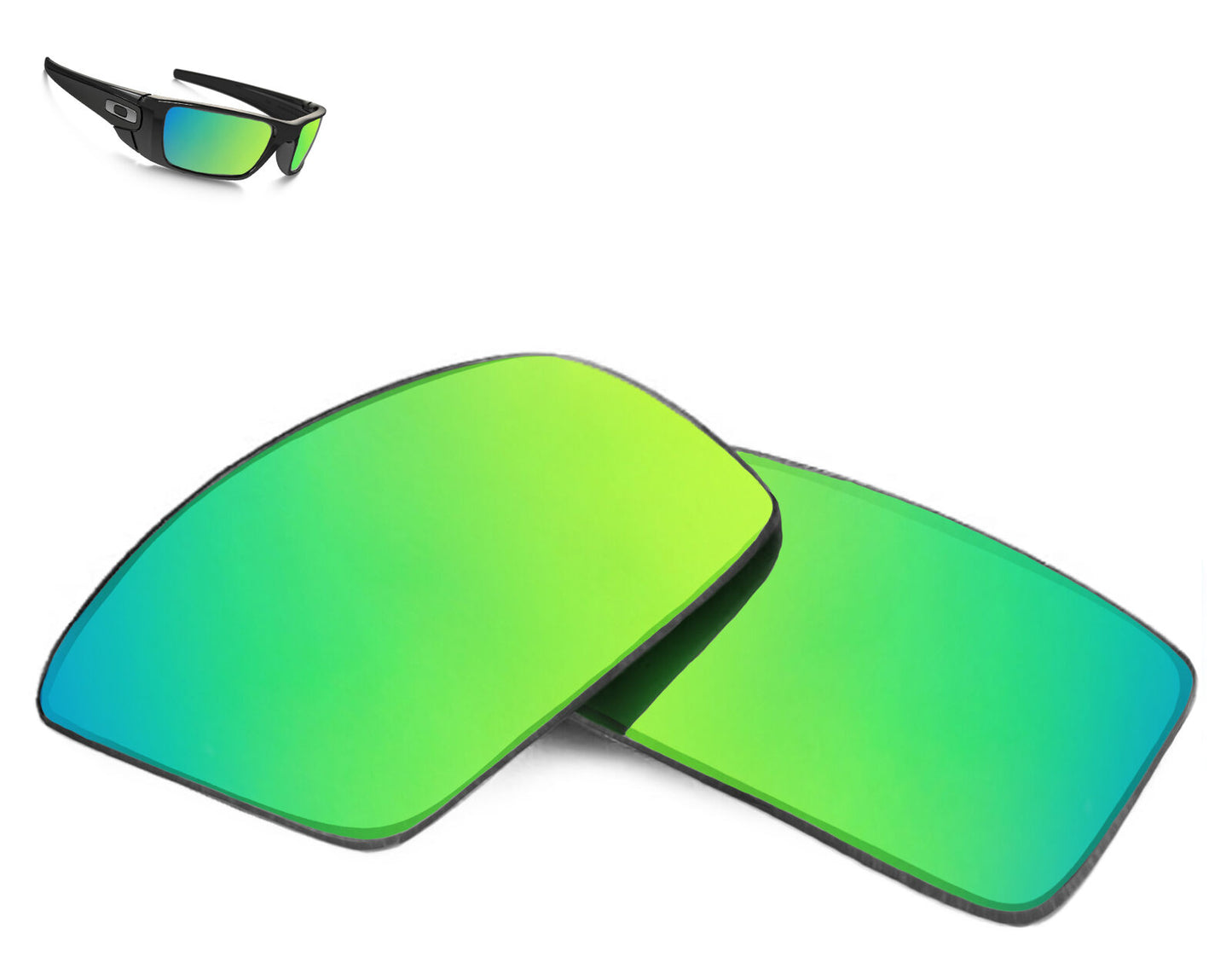 LenSwitch Polarized Replacement Lenses for Oakley Fuel Cell Sunglasses Green