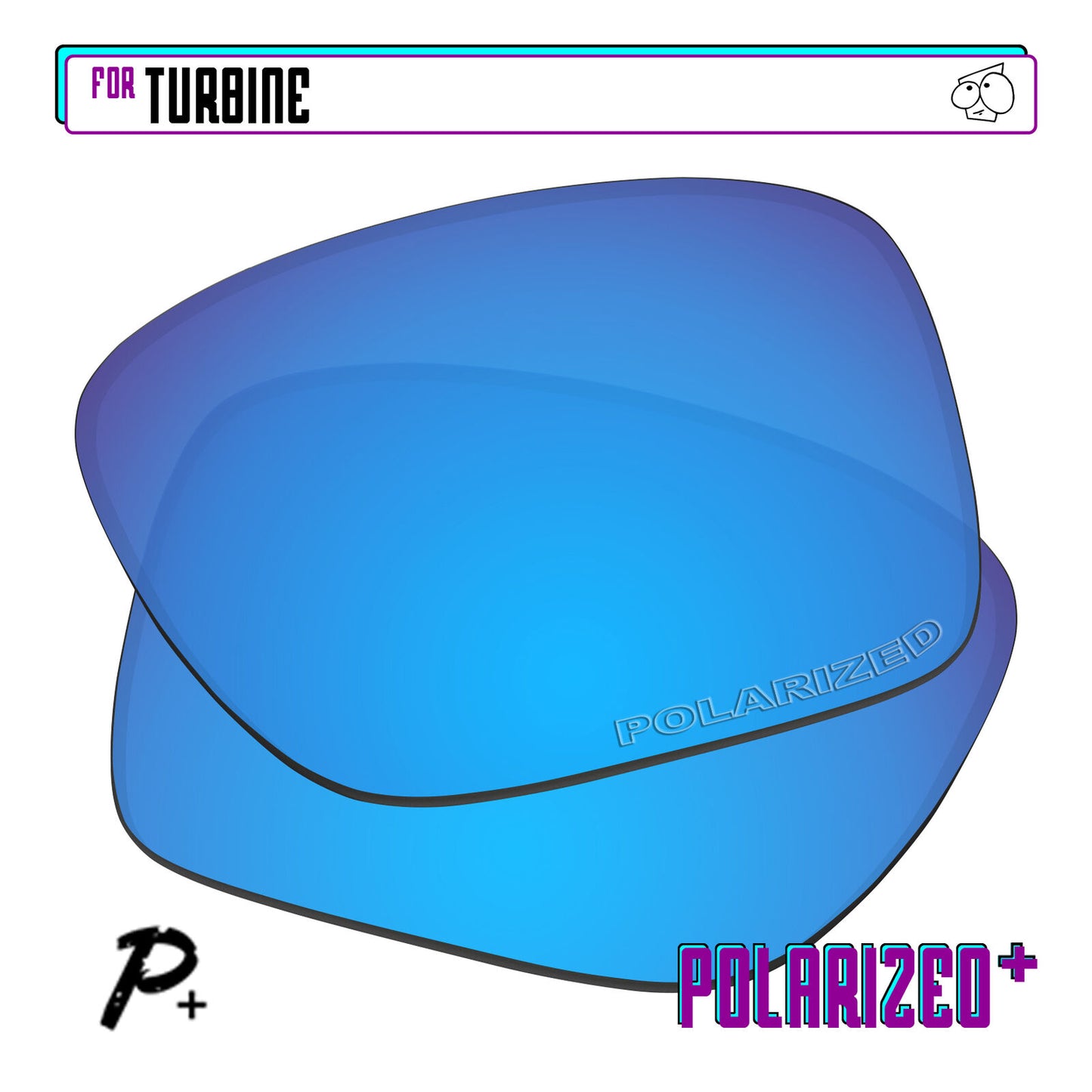 POLARIZED+ Replacement Lens For-Oakley Turbine Sunglass Anti-Scratch