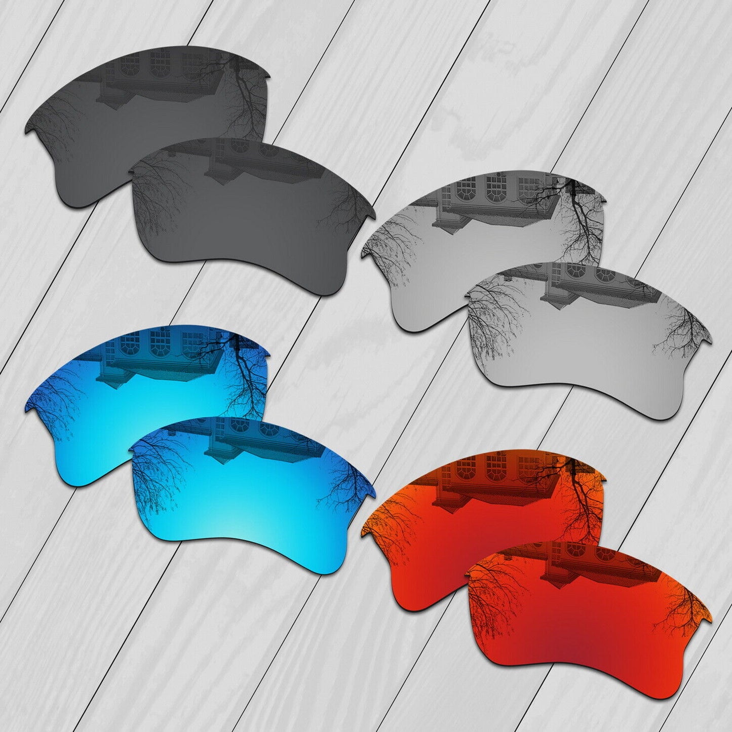 POLARIZED Replacement Lenses For-Oakley Flak Jacket XLJ Anti-Scratch Options