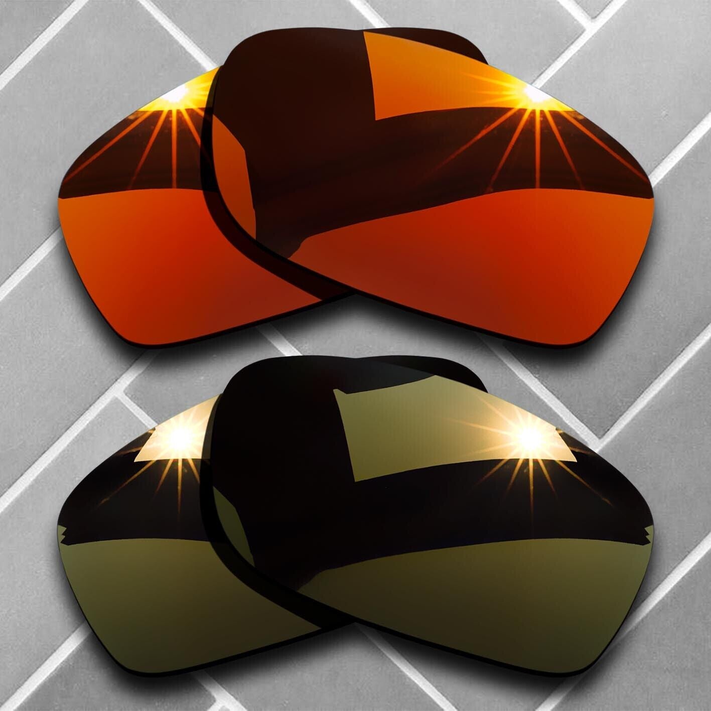 Polarized Replacement lenses for-Oakley Fives Squared Anti-Scratch Choices US