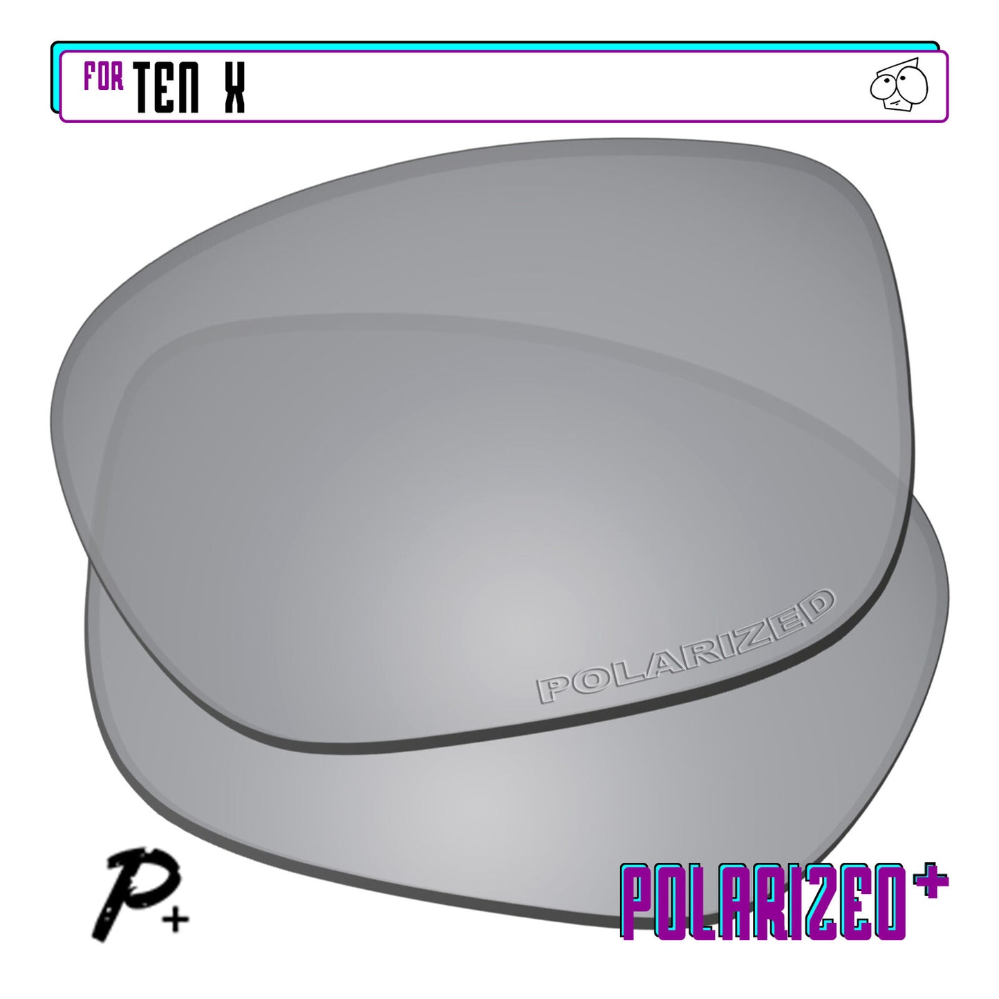 POLARIZED+ Replacement Lens For-Oakley Ten X Sunglass Anti-Scratch