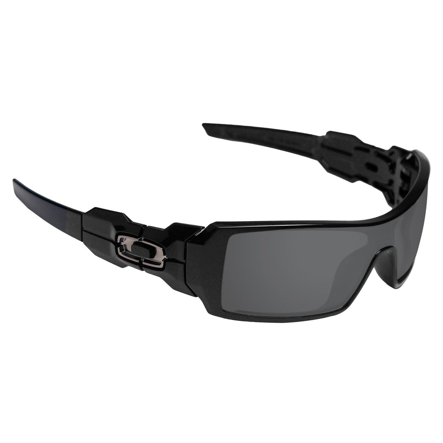 Hawkry Polarized Replacement Lenses for-Oakley Oil Rig Sunglass Stealth Black