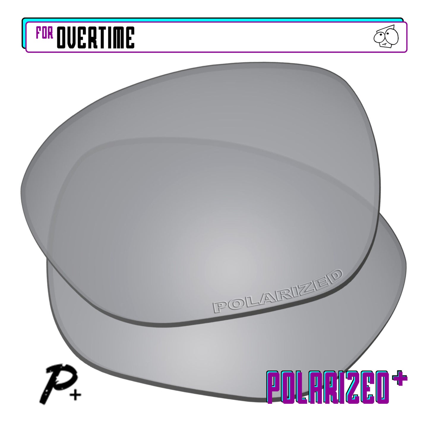 POLARIZED+ Replacement Lens For-Oakley Overtime Sunglass Anti-Scratch