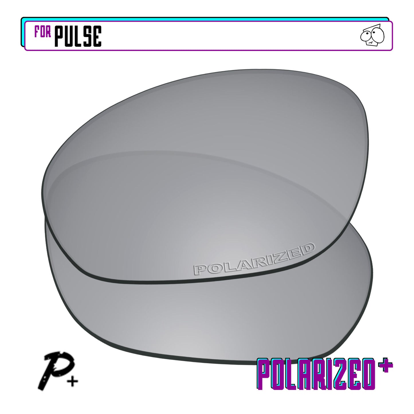 POLARIZED+ Replacement Lens For-Oakley Pulse Sunglass Anti-Scratch