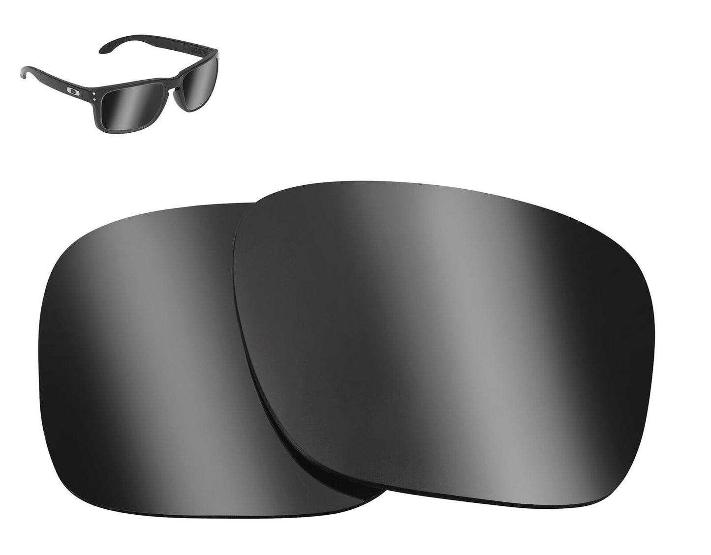 LenSwitch Replacement Lenses for Oakley Holbrook Sunglasses Silver Mirror