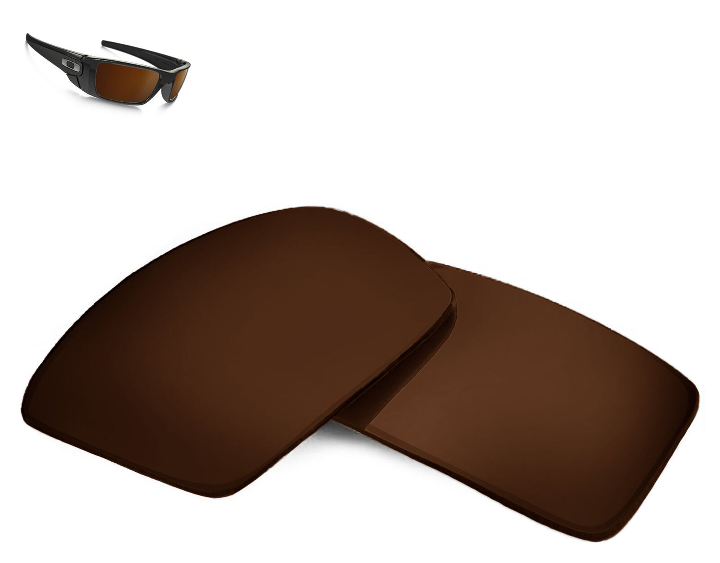 LenSwitch Polarized Replacement Lenses for Oakley Fuel Cell Sunglasses Brown