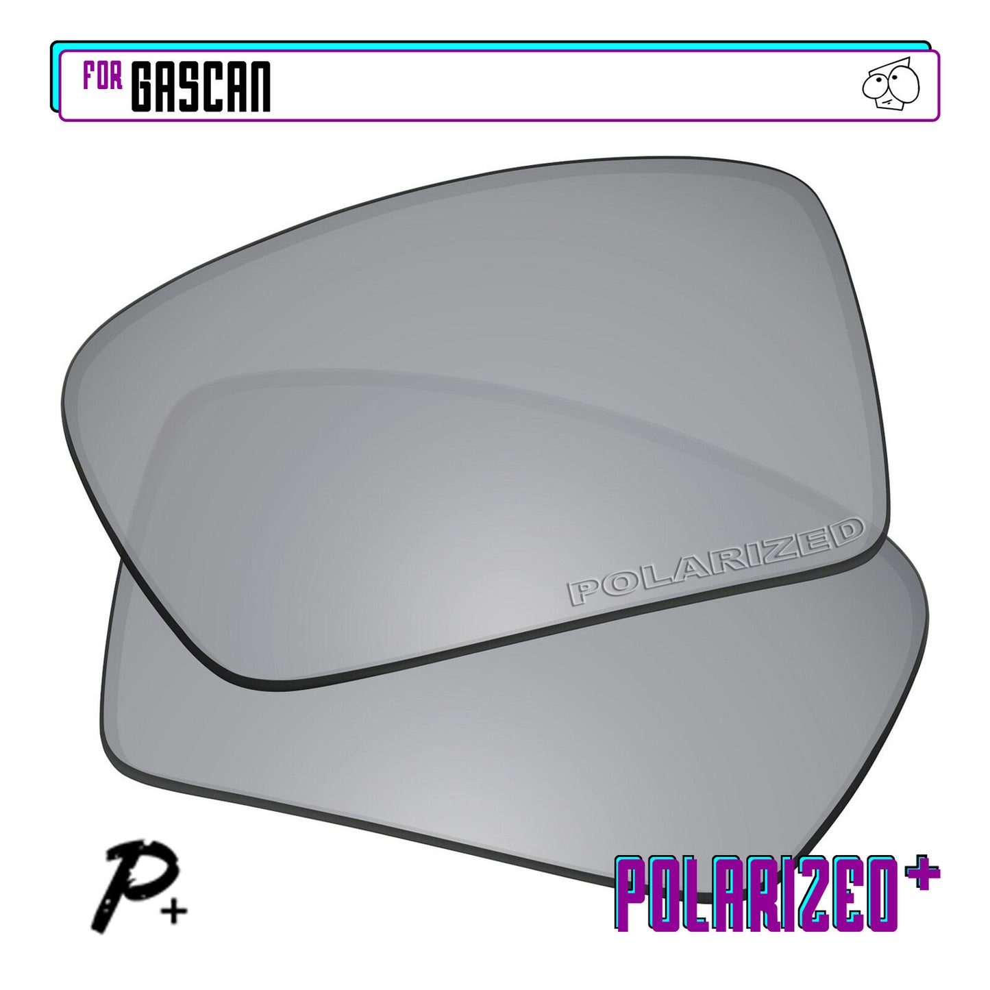 POLARIZED+ Replacement Lens For-Oakley Gascan Sunglass Anti-Scratch