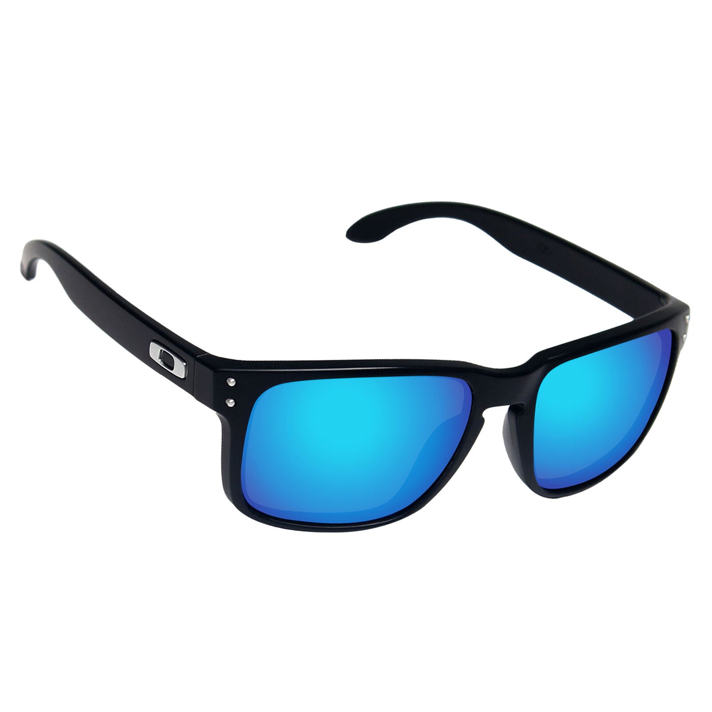 Hawkry Polarized Replacement Lense for-Oakley Holbrook Sunglass Ice Blue Mirror