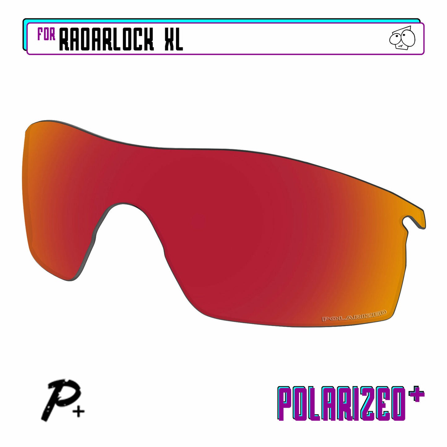 POLARIZED+ Replacement Lens For-Oakley RadarLock XL Sunglass Anti-Scratch