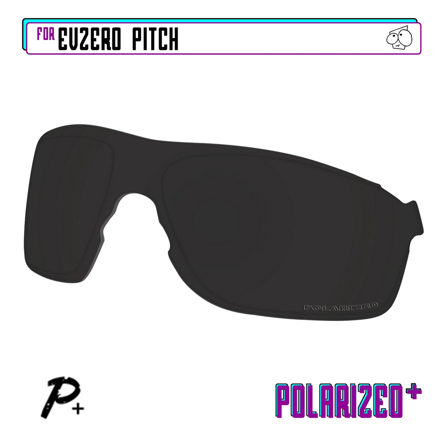 POLARIZED+ Replacement Lens For-Oakley EVZero Pitch Sunglass Anti-Scratch