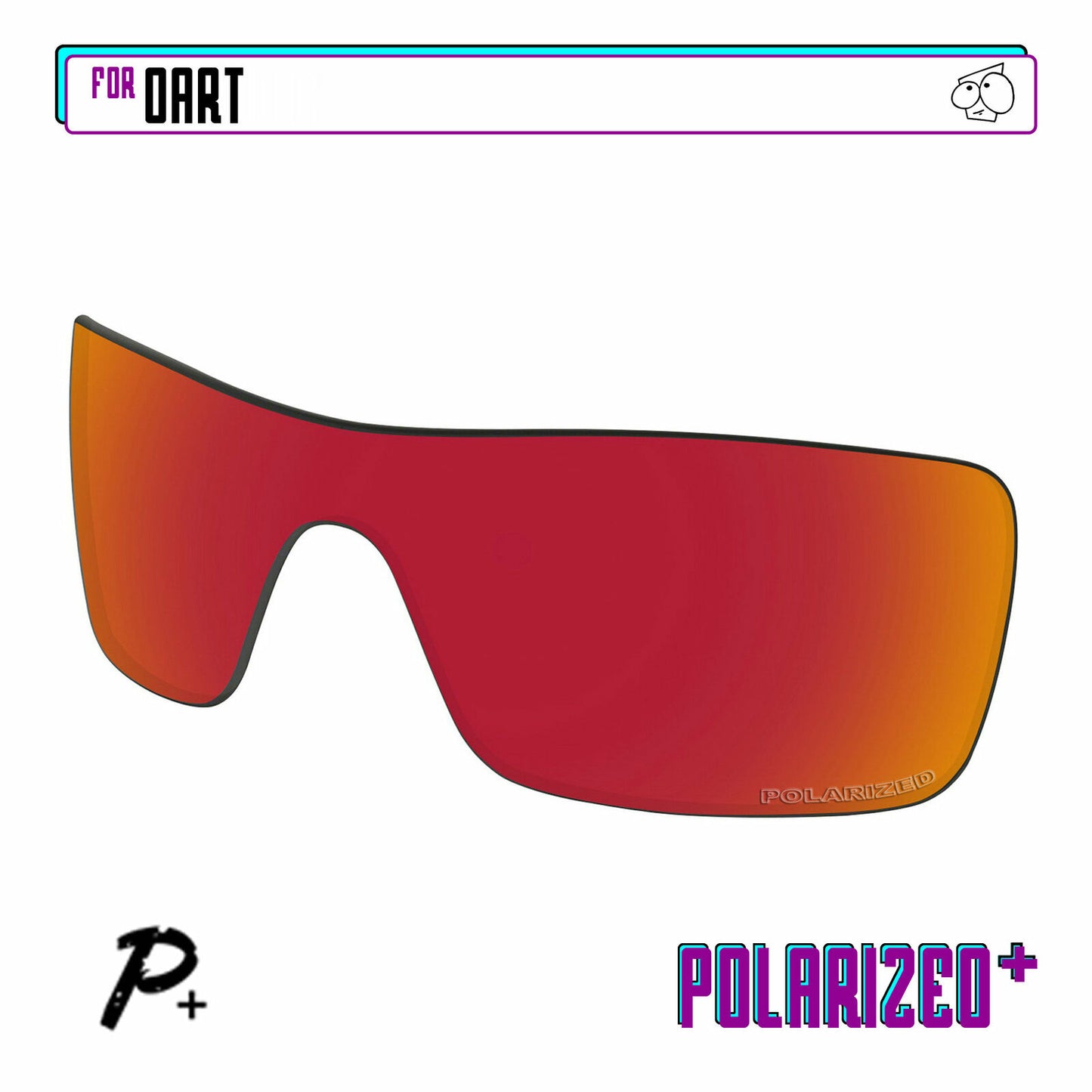 POLARIZED+ Replacement Lens For-Oakley Dart Sunglass Anti-Scratch
