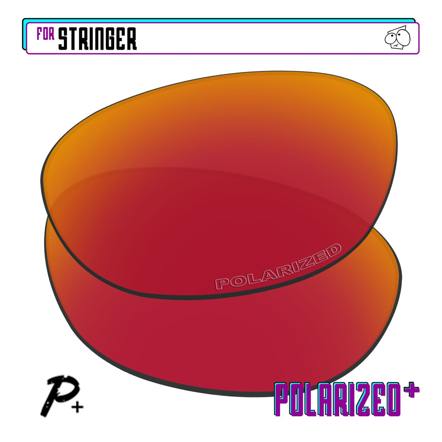 POLARIZED+ Replacement Lens For-Oakley Stringer Sunglass Anti-Scratch