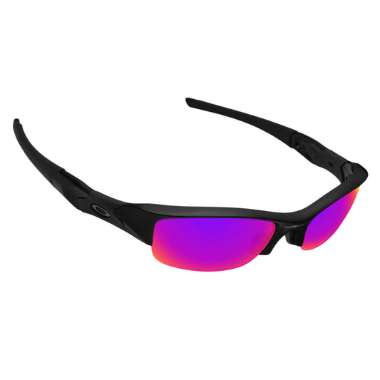 Hawkry Polarized Replacement Lenses for-Oakley Flak Jacket Sunglass Midnight Sun