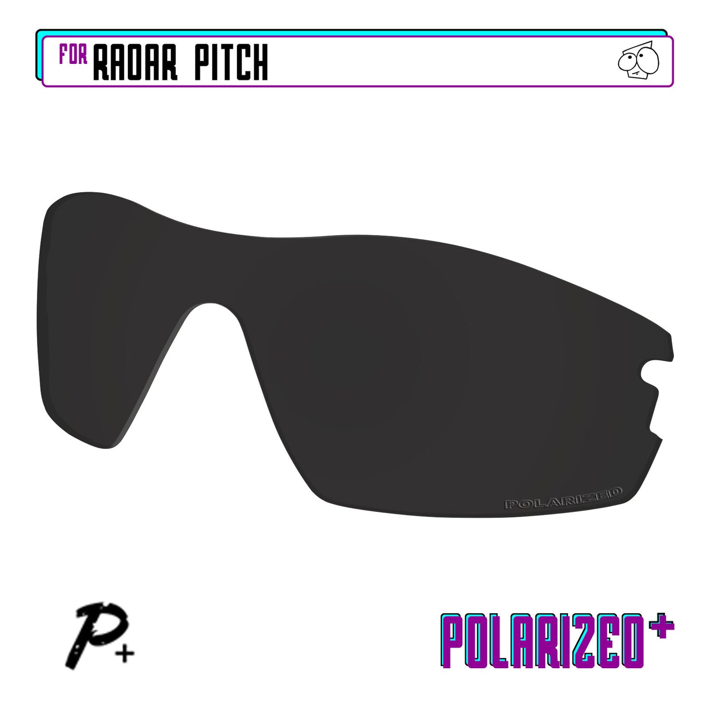 POLARIZED+ Replacement Lens For-Oakley Radar Pitch Sunglass Anti-Scratch