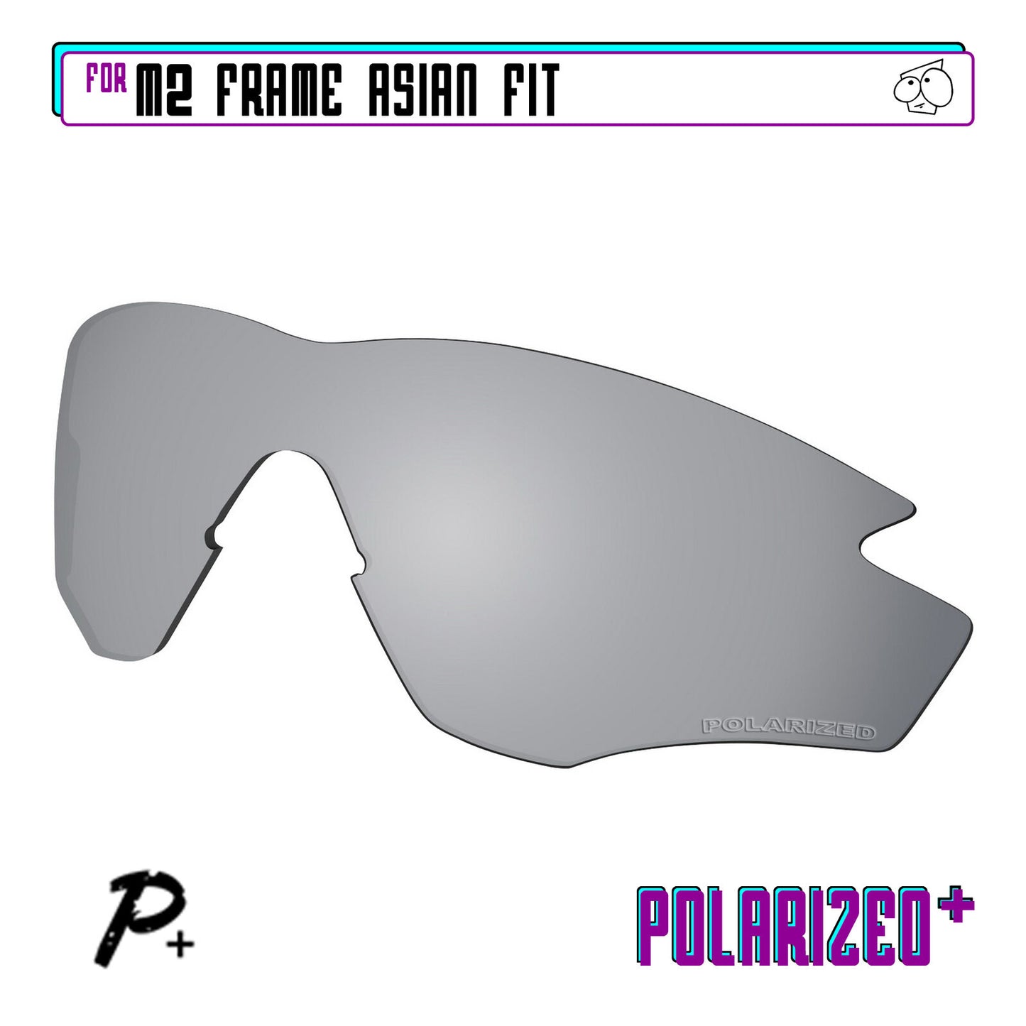 POLARIZED+ Replacement Lens For-Oakley M2 Frame Asian Fit Sunglass Anti-Scratch