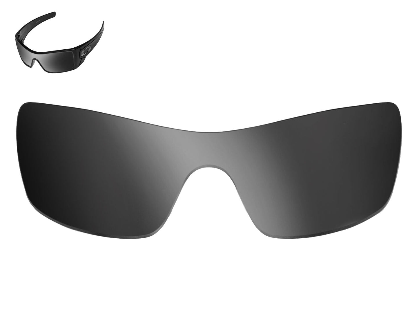 LenSwitch Replacement Lenses for Oakley Batwolf Sunglasses Silver Mirror