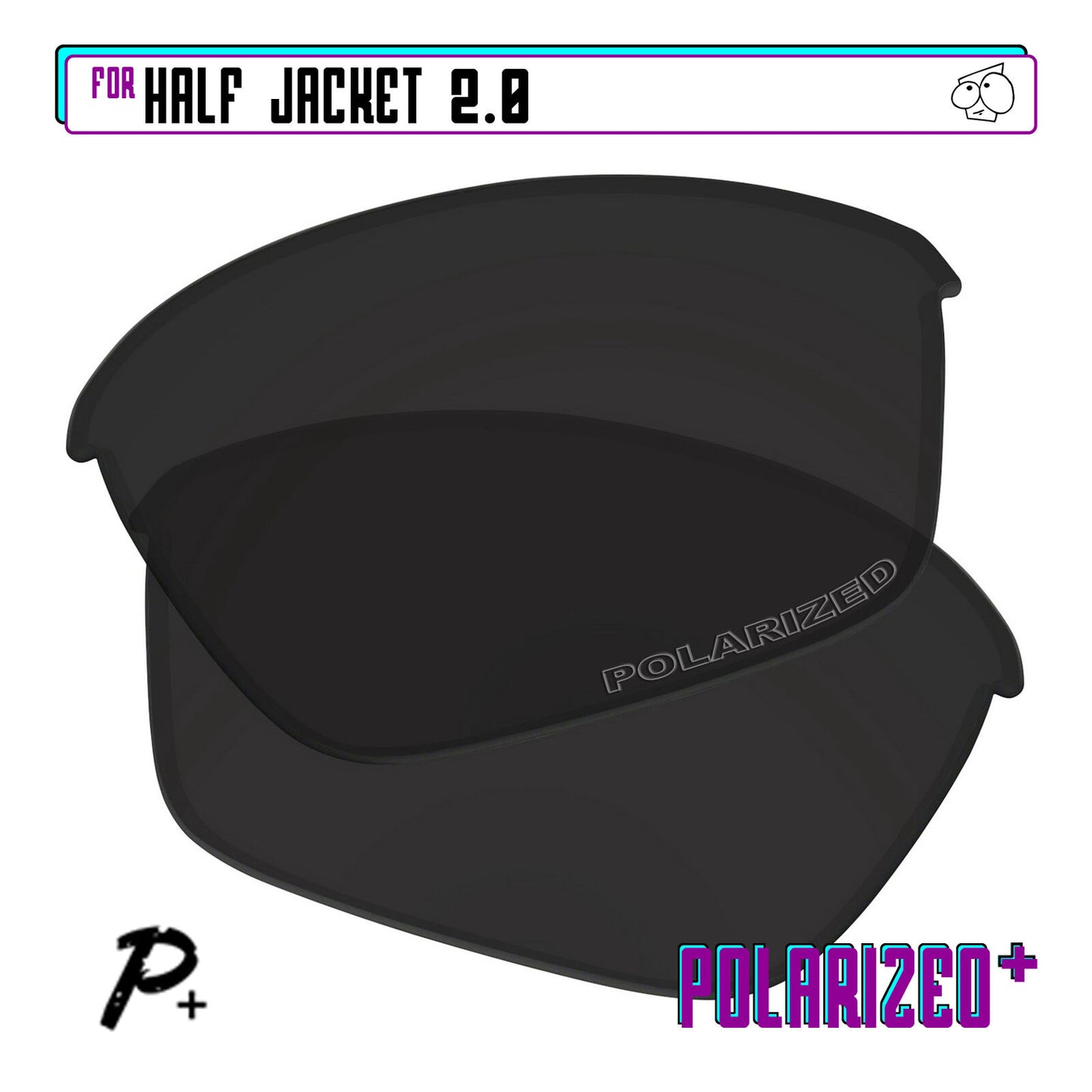 POLARIZED+ Replacement Lens For-Oakley Half Jacket 2.0 Sunglass Anti-Scratch