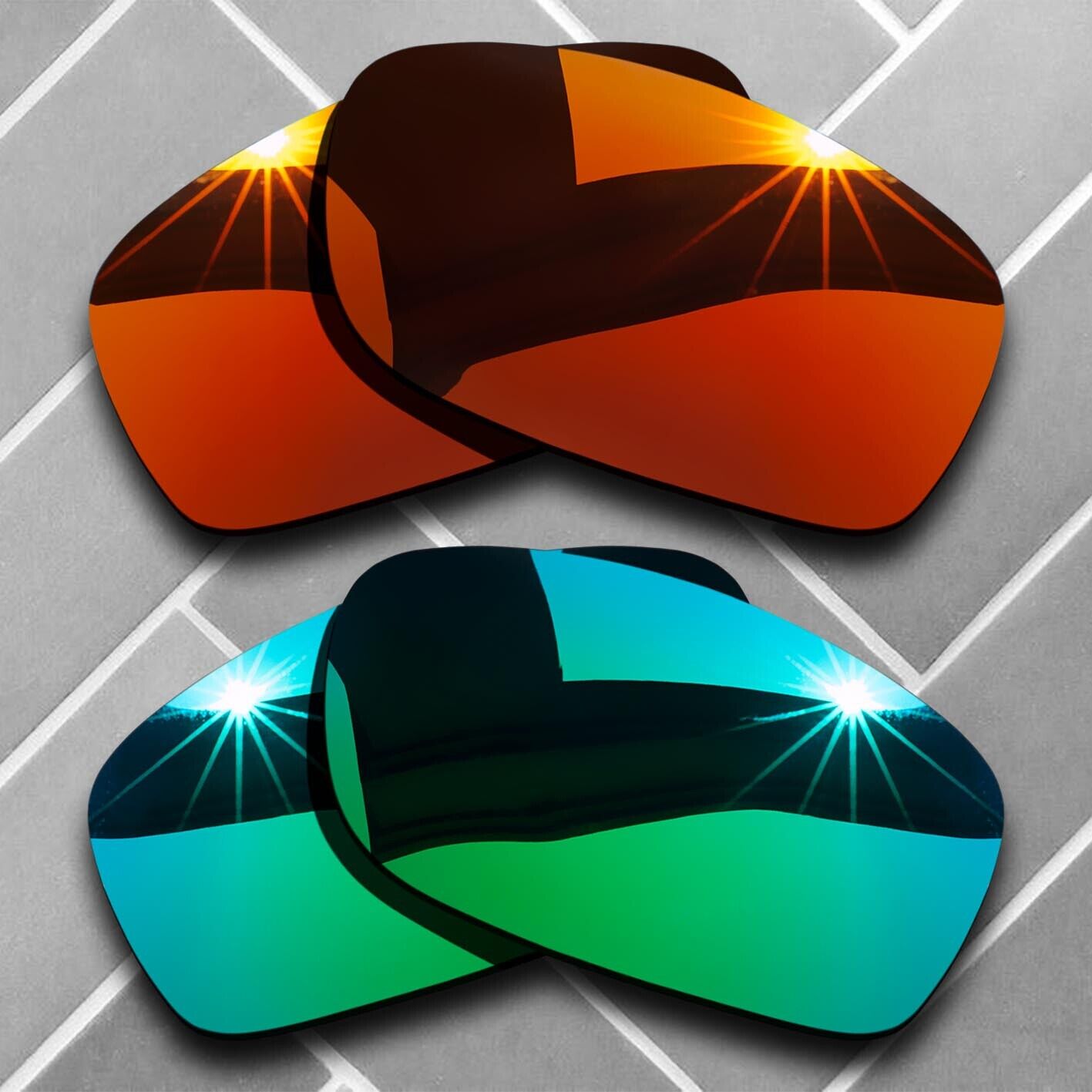 Polarized Replacement lenses for-Oakley Fives Squared Anti-Scratch Choices US