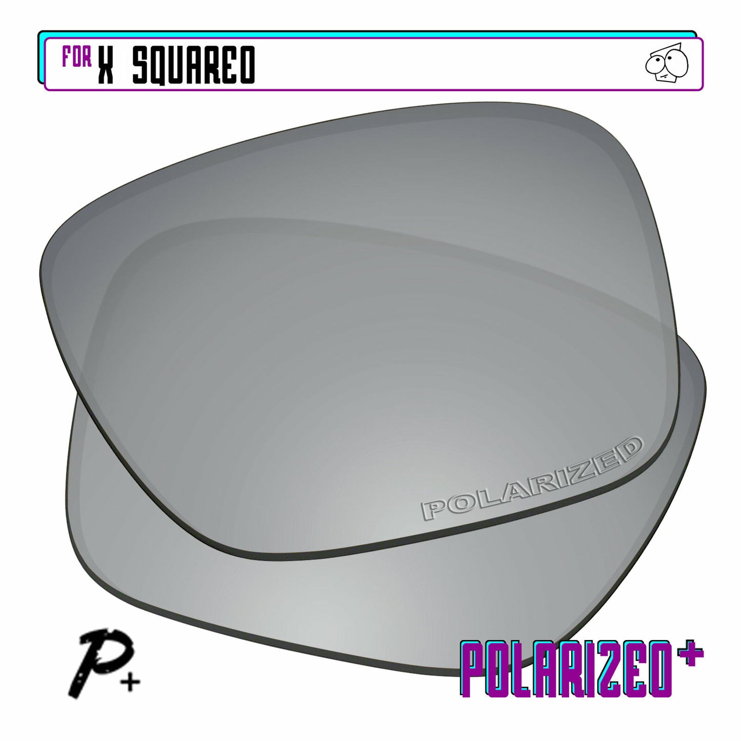 POLARIZED+ Replacement Lens For-Oakley X Squared Sunglass Anti-Scratch