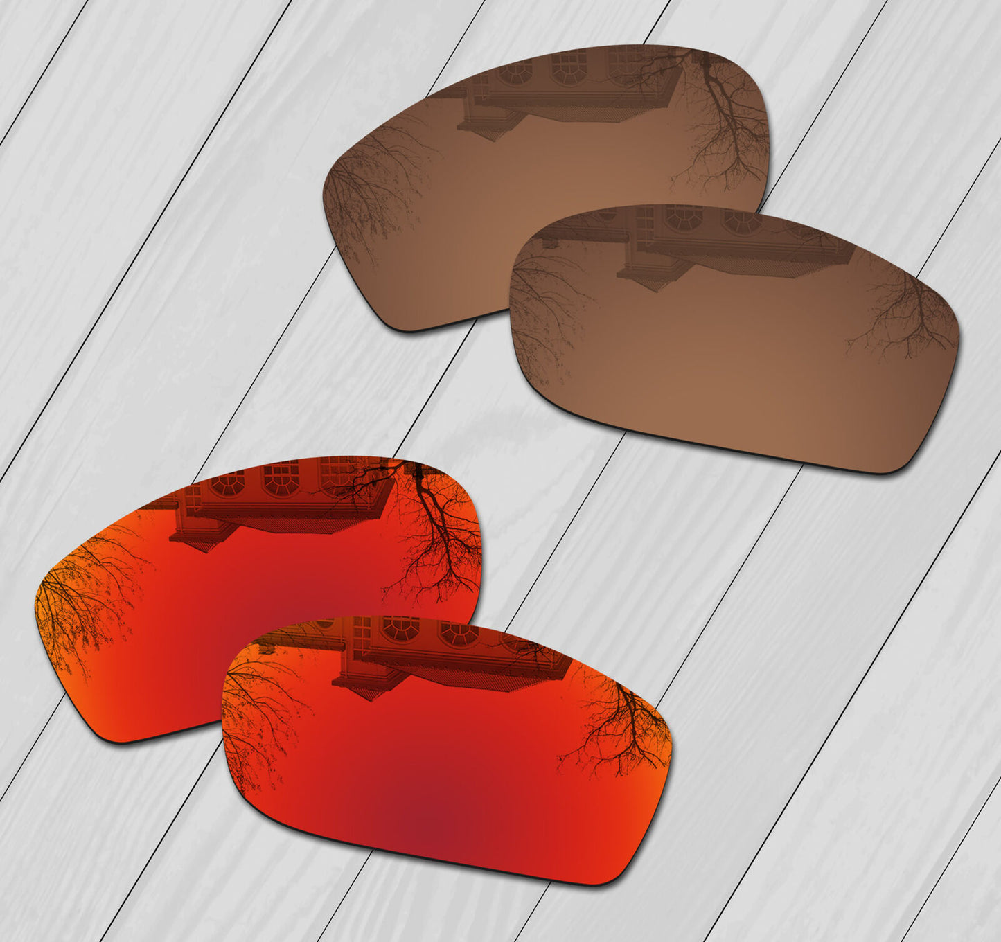POLARIZED Replacement Lenses For-Oakley Fives Squared Anti-Scratch Options