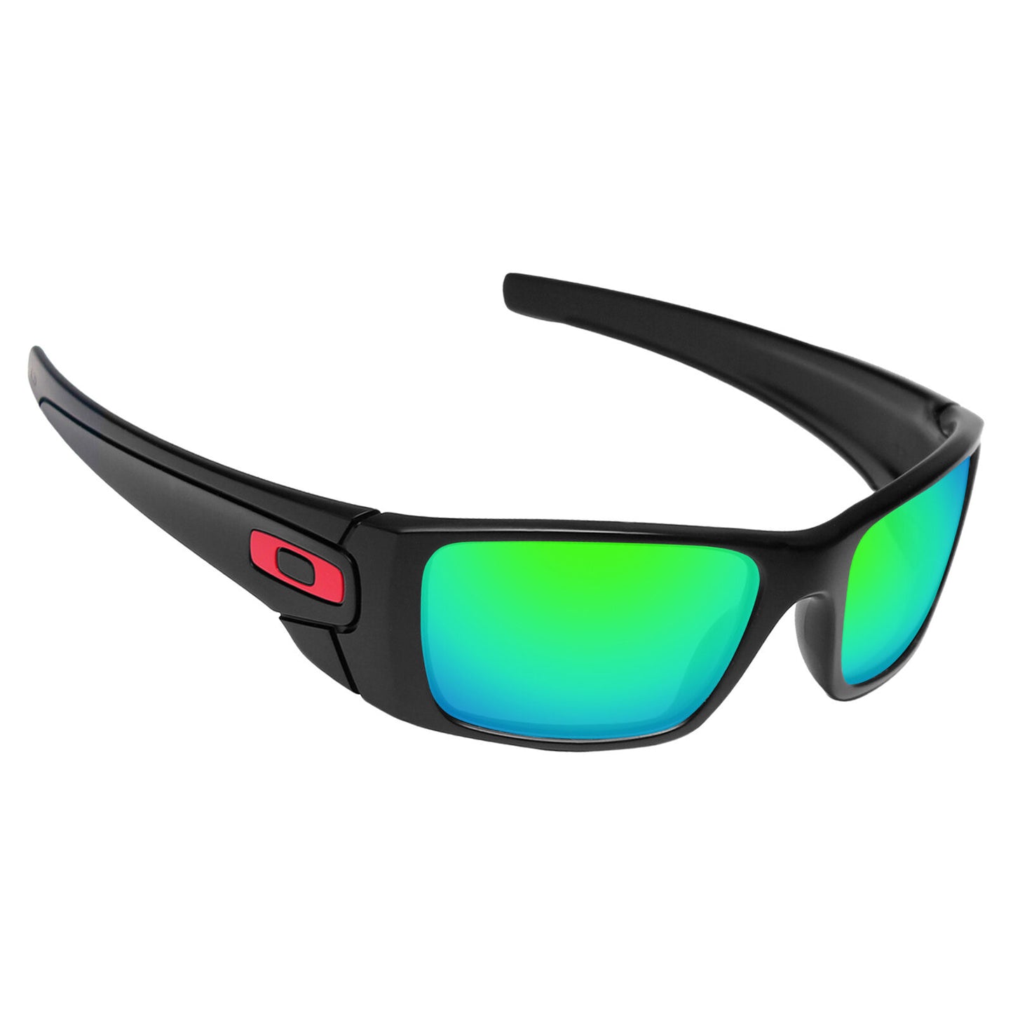 Hawkry Polarized Replacement Lenses for-Oakley Fuel Cell Emerald Green Mirror