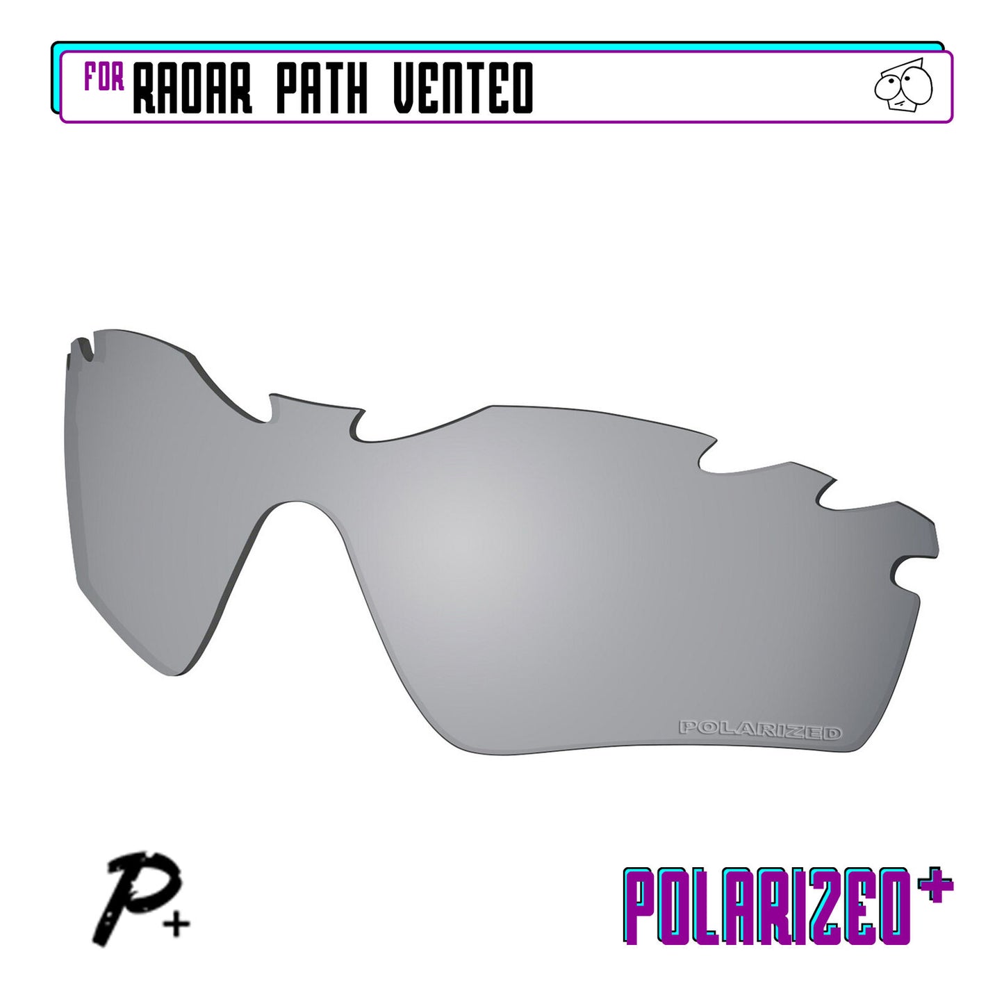 POLARIZED+ Replacement Lens For-Oakley Radar Path Vented Sunglass Anti-Scratch