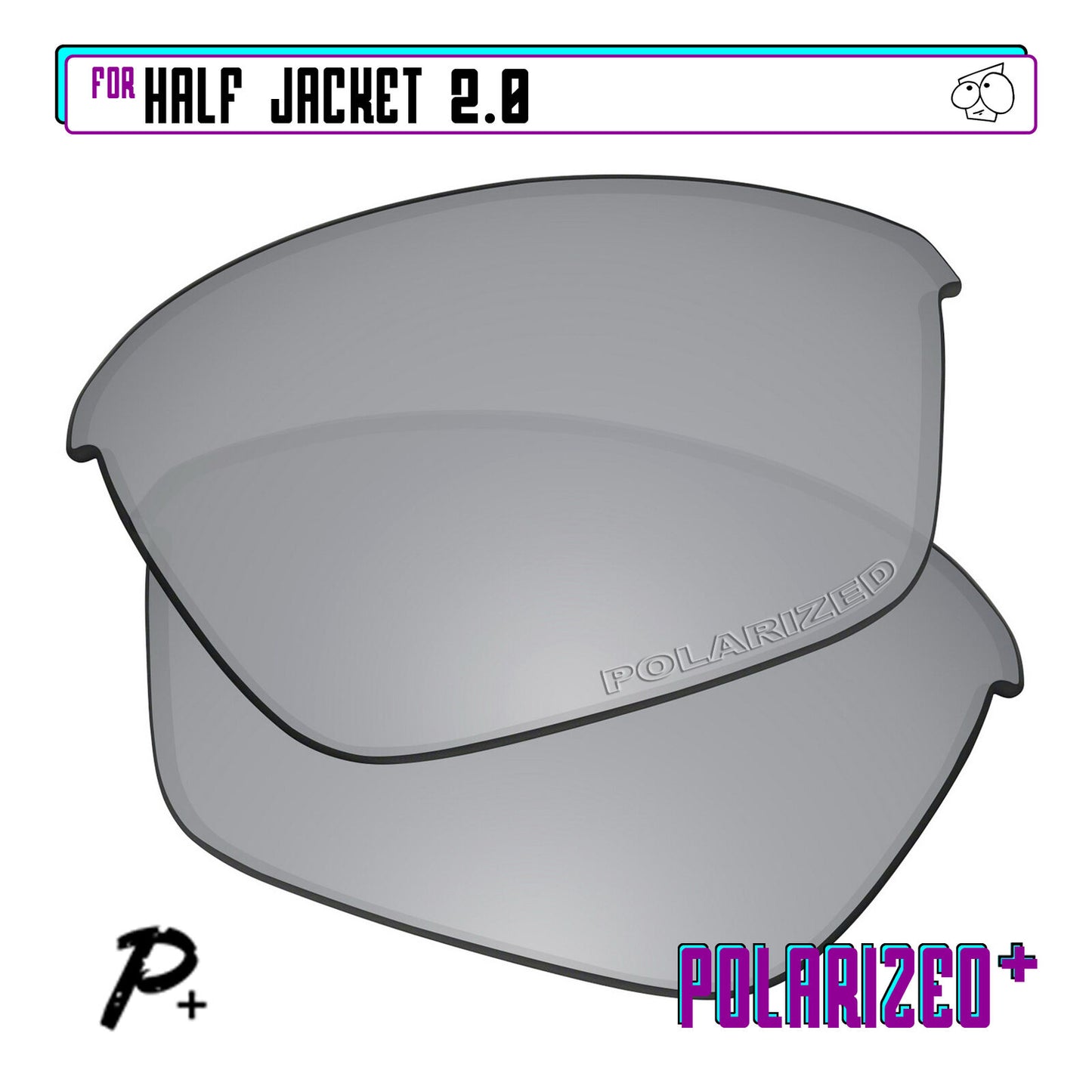 POLARIZED+ Replacement Lens For-Oakley Half Jacket 2.0 Sunglass Anti-Scratch