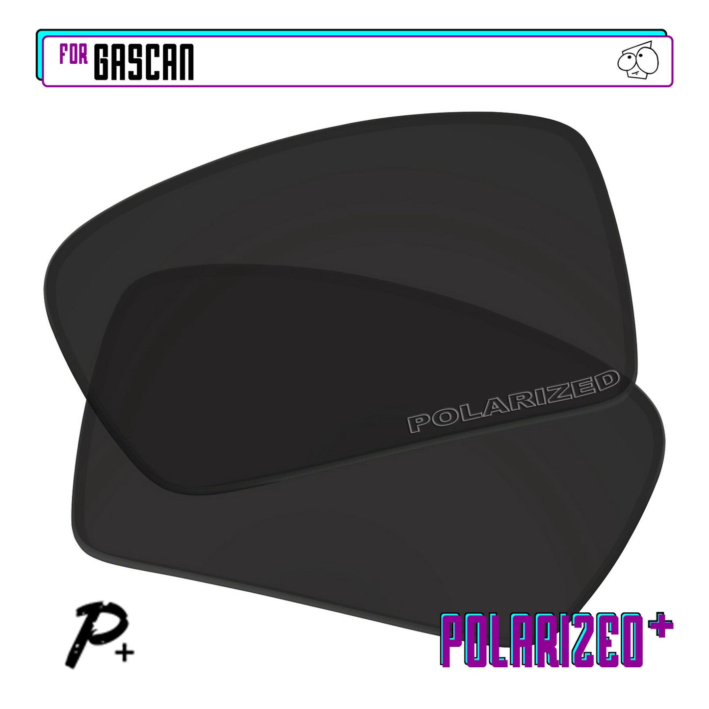 POLARIZED+ Replacement Lens For-Oakley Gascan Sunglass Anti-Scratch