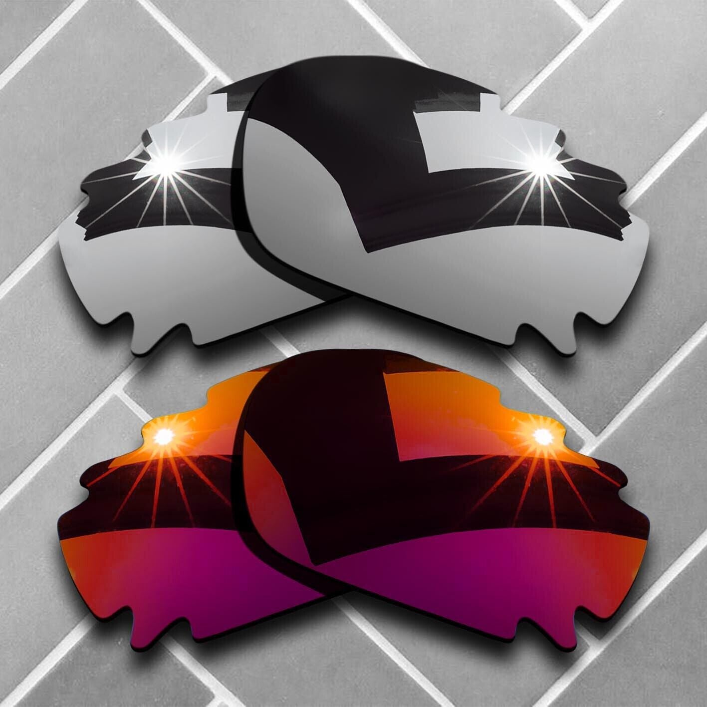 Polarized Replacement lenses for-Oakley Jawbone Vented Racing Jacket Choices US