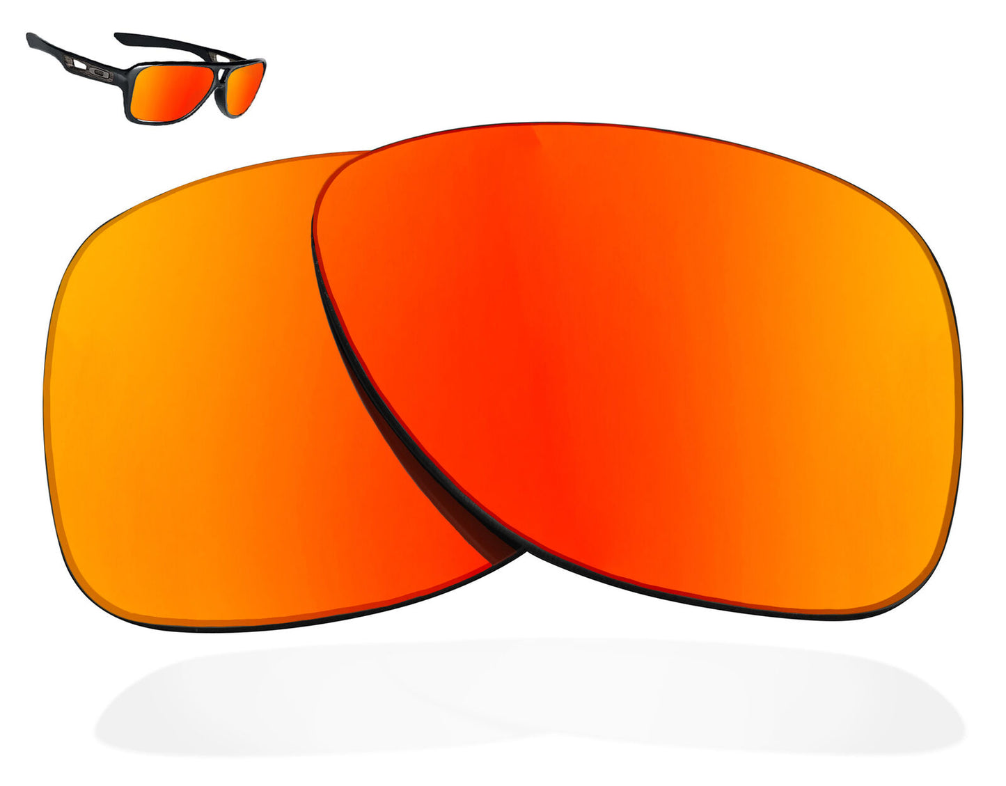 LenSwitch Polarized Replacement Lenses for Oakley Dispatch 2 Sunglasses Red