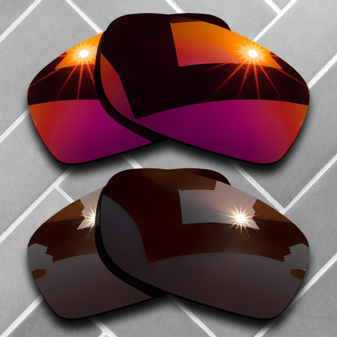 Polarized Replacement lenses for-Oakley Fives Squared Anti-Scratch Choices US