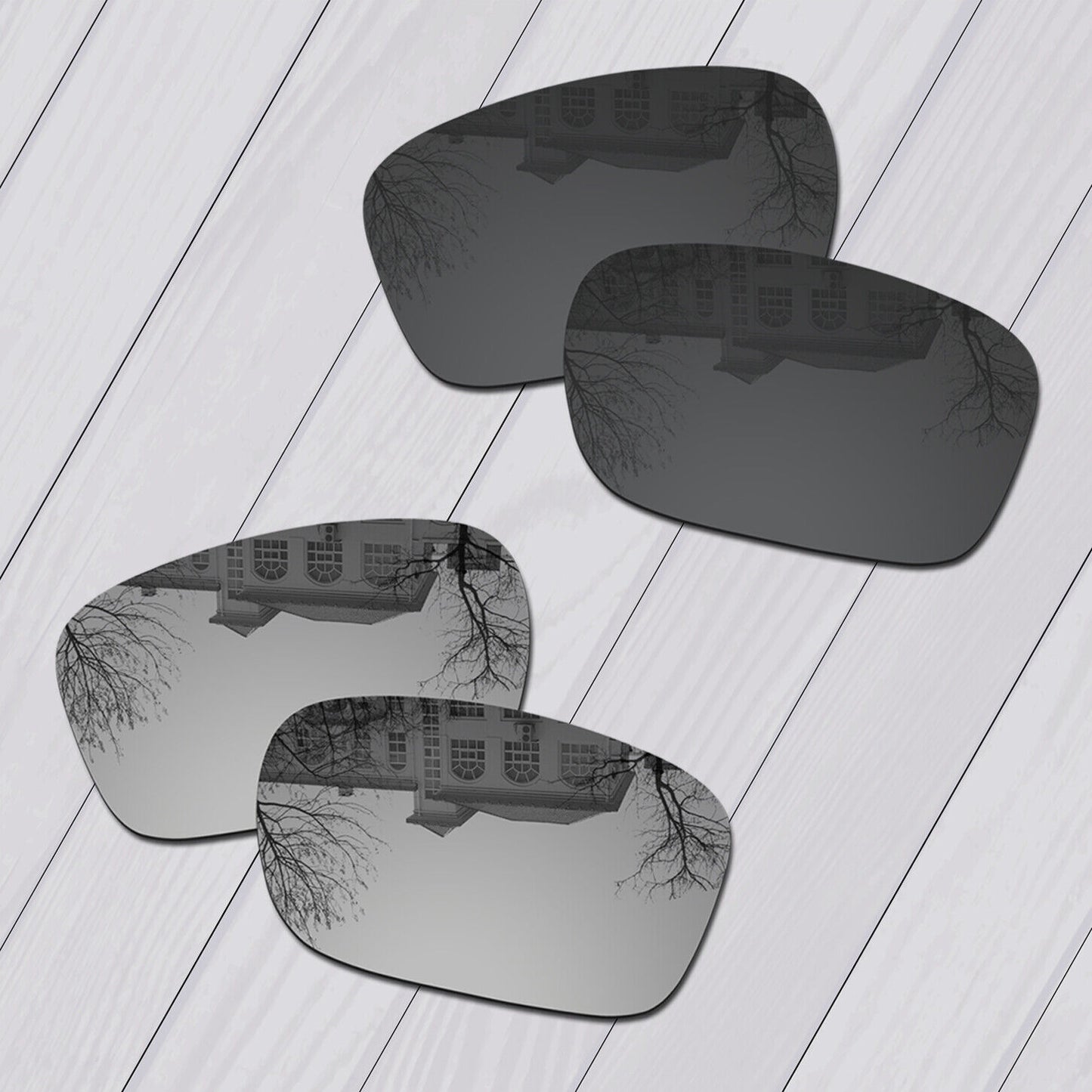 POLARIZED Lot Replacement Lens For-Oakley Sliver AF (Asian Fit) Anti-Scratch Opt