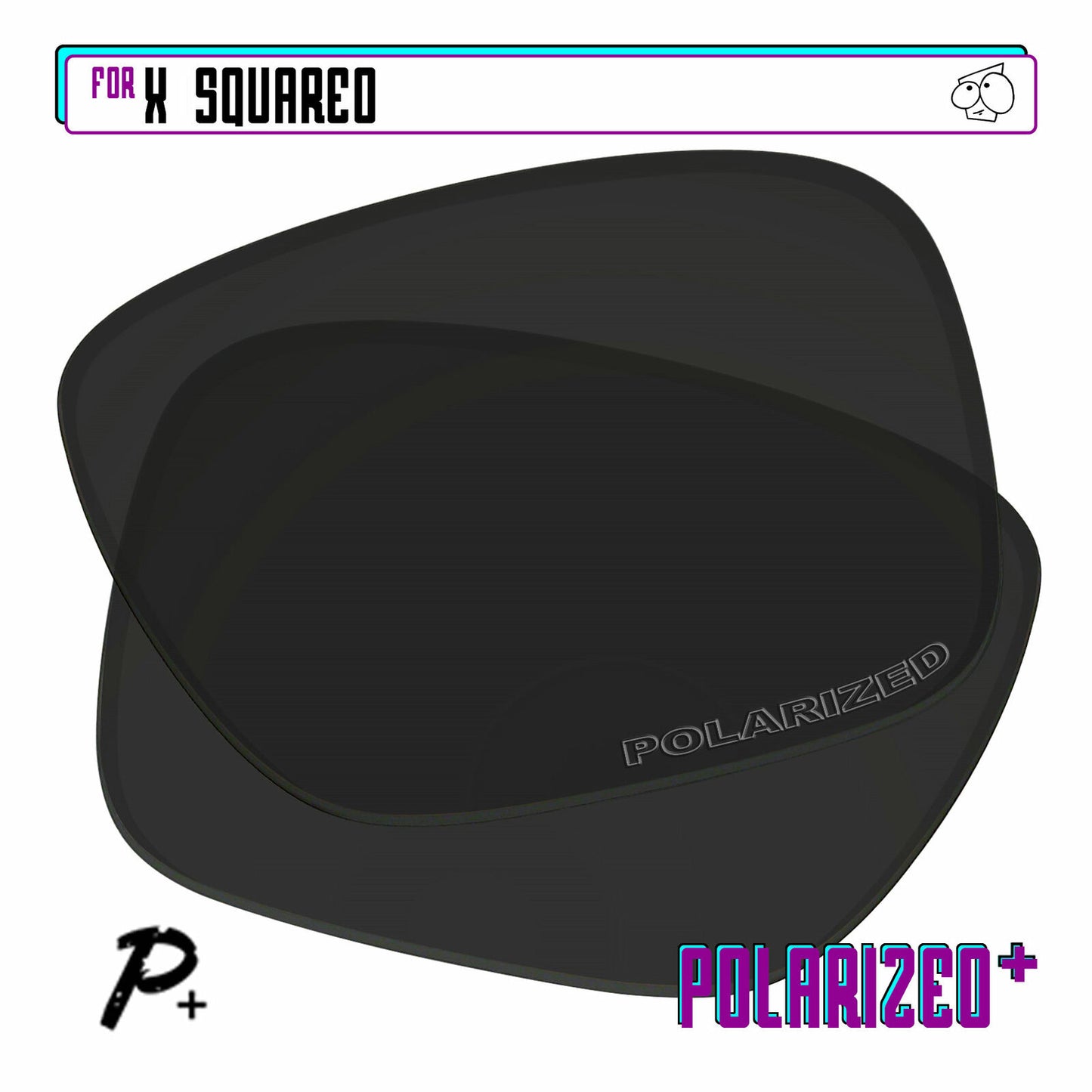 POLARIZED+ Replacement Lens For-Oakley X Squared Sunglass Anti-Scratch