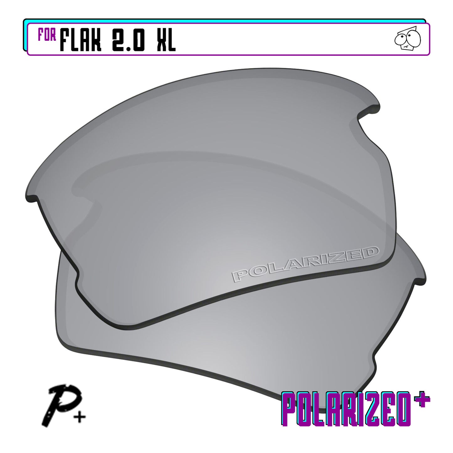 POLARIZED+ Replacement Lens For-Oakley Flak 2.0 XL Sunglass Anti-Scratch