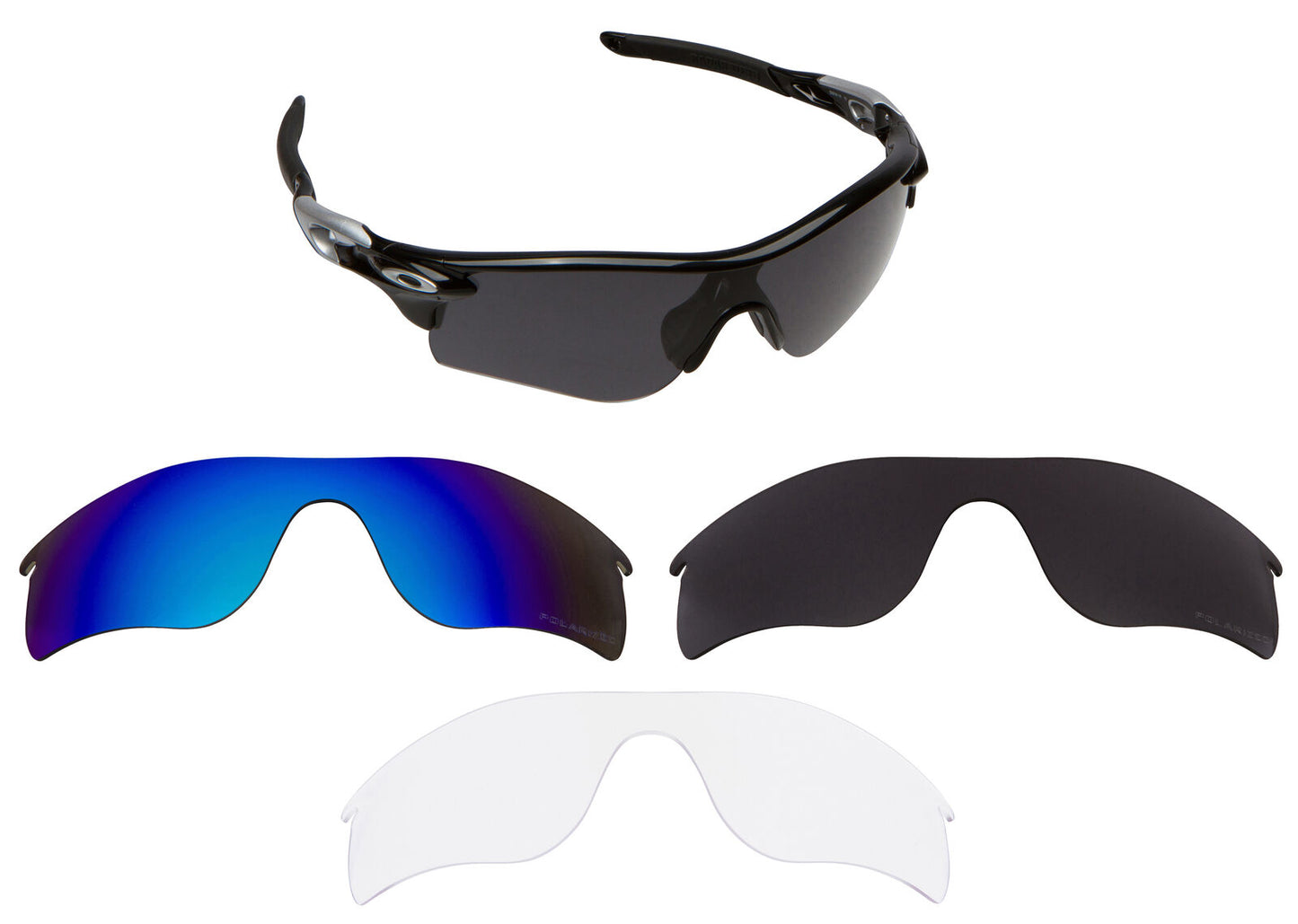 LenSwitch Replacement Lenses for Oakley Radarlock Path Sunglasses Multi-Color