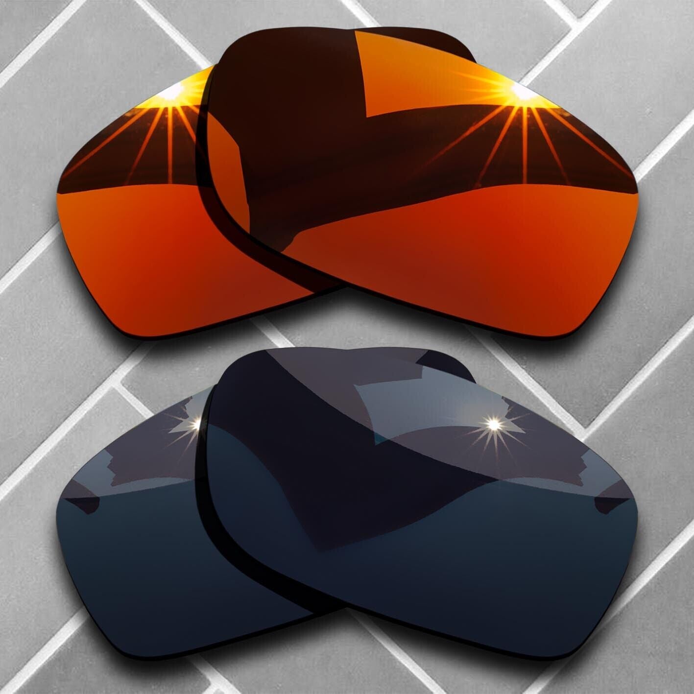 Polarized Replacement lenses for-Oakley Fives Squared Anti-Scratch Choices US