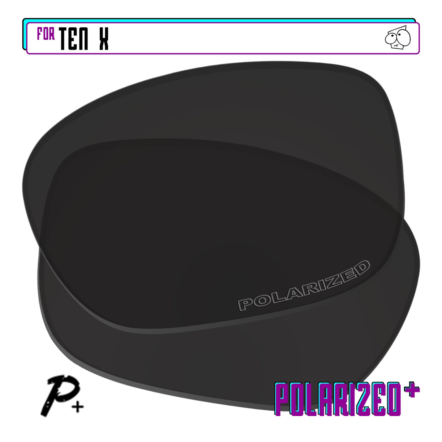 POLARIZED+ Replacement Lens For-Oakley Ten X Sunglass Anti-Scratch