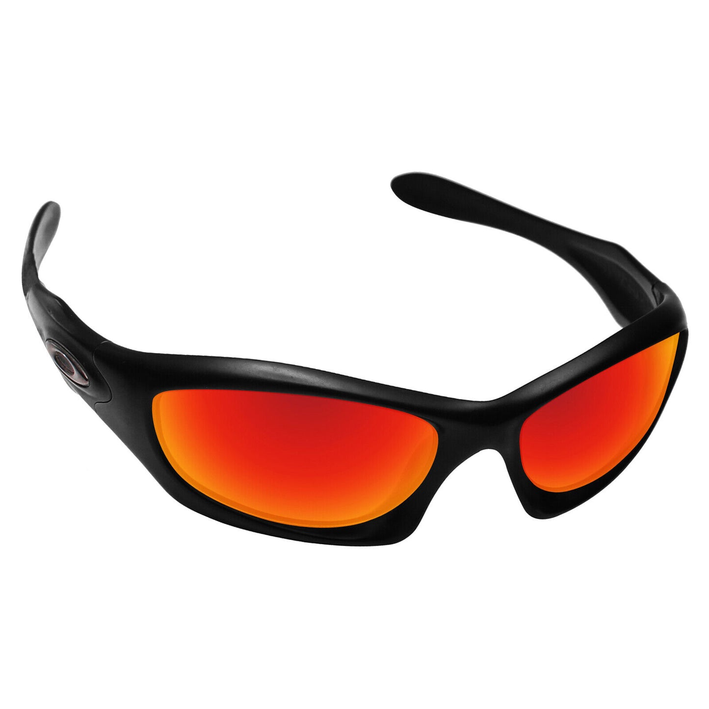 Hawkry SaltWater Proof Fire Red Replacement Lense for-Oakley Monster Dog