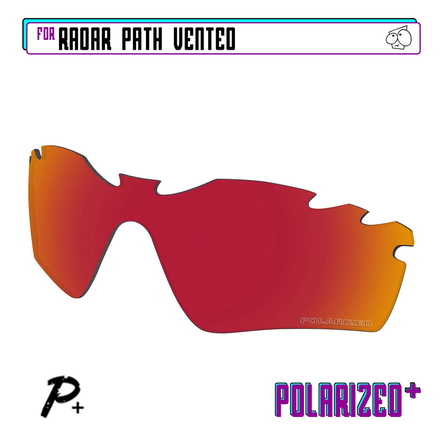 POLARIZED+ Replacement Lens For-Oakley Radar Path Vented Sunglass Anti-Scratch