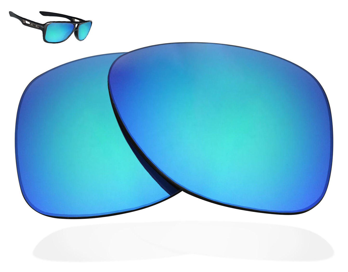 LenSwitch Polarized Replacement Lenses for Oakley Dispatch 2 Sunglasses Blue