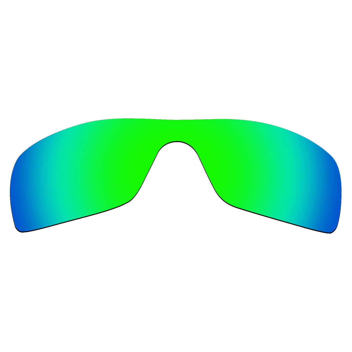 Hawkry Polarized Replacement Lenses for-Oakley Batwolf Sunglass Green Mirror