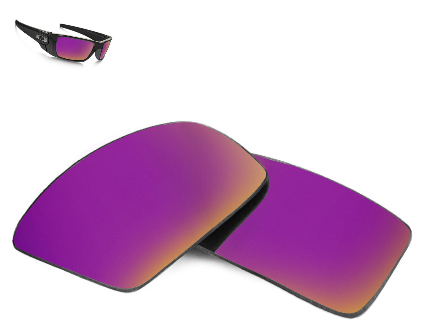 LenSwitch Polarized Replacement Lenses for Oakley Fuel Cell Sunglasses Purple