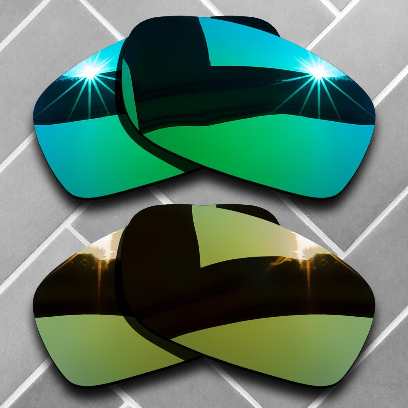 Polarized Replacement lenses for-Oakley Fives Squared Anti-Scratch Choices US