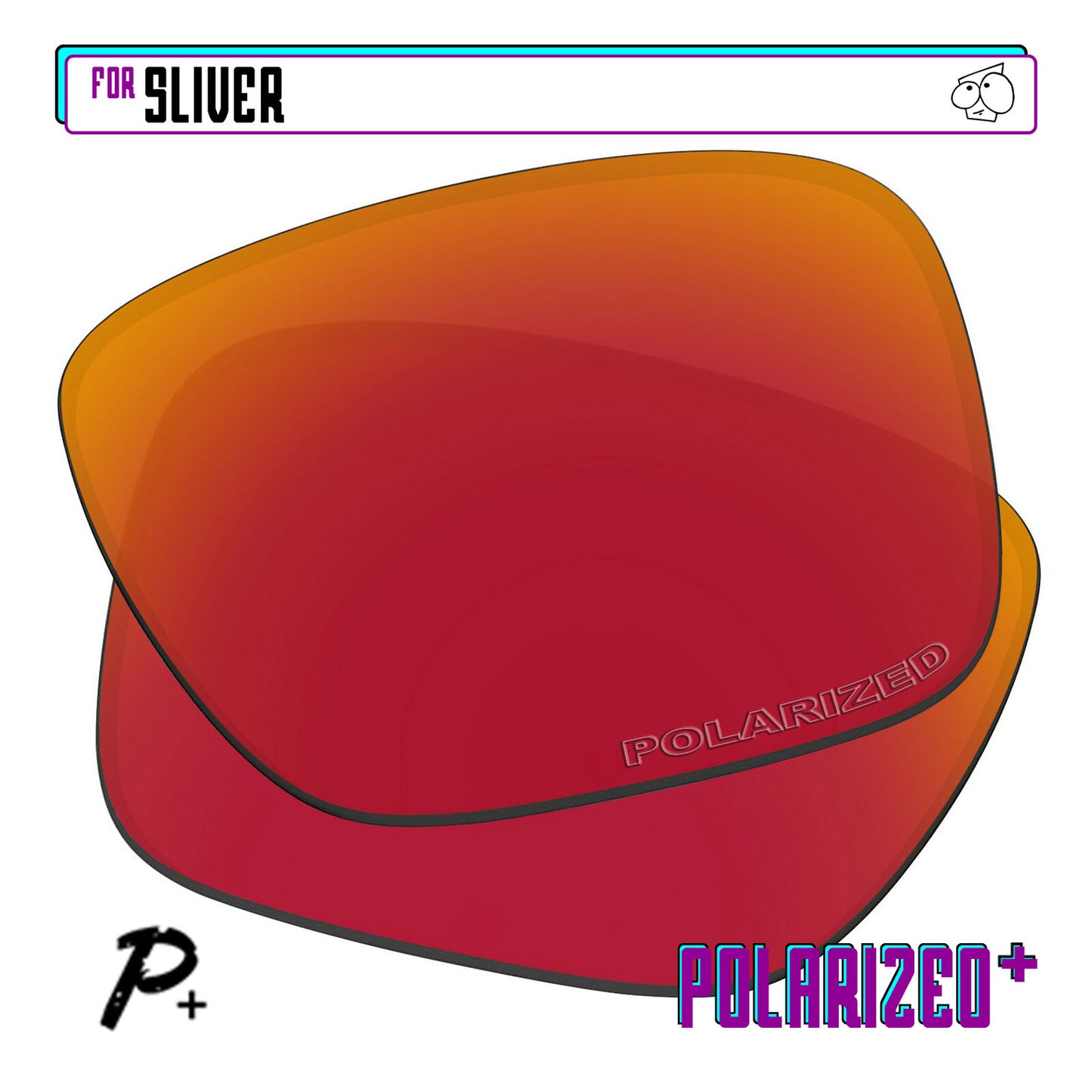 POLARIZED+ Replacement Lens For-Oakley Sliver Sunglass Anti-Scratch