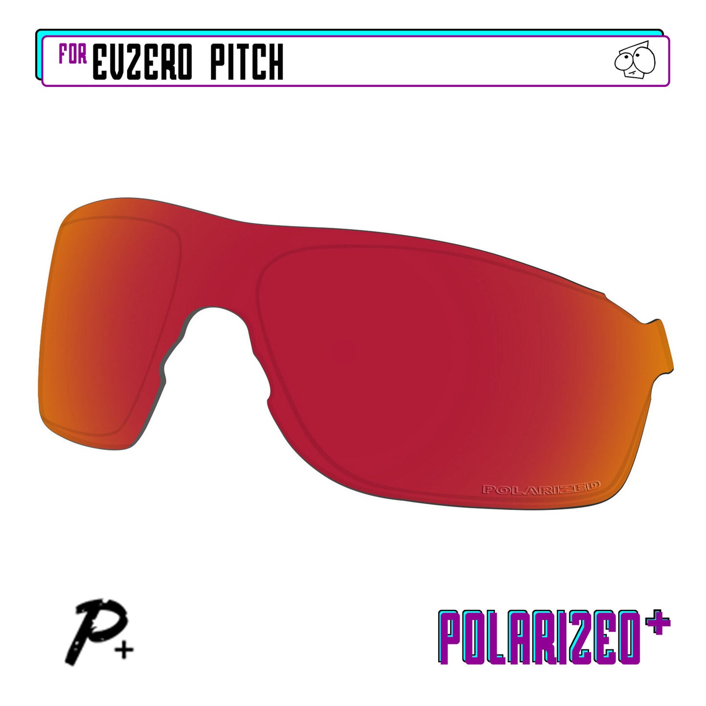 POLARIZED+ Replacement Lens For-Oakley EVZero Pitch Sunglass Anti-Scratch
