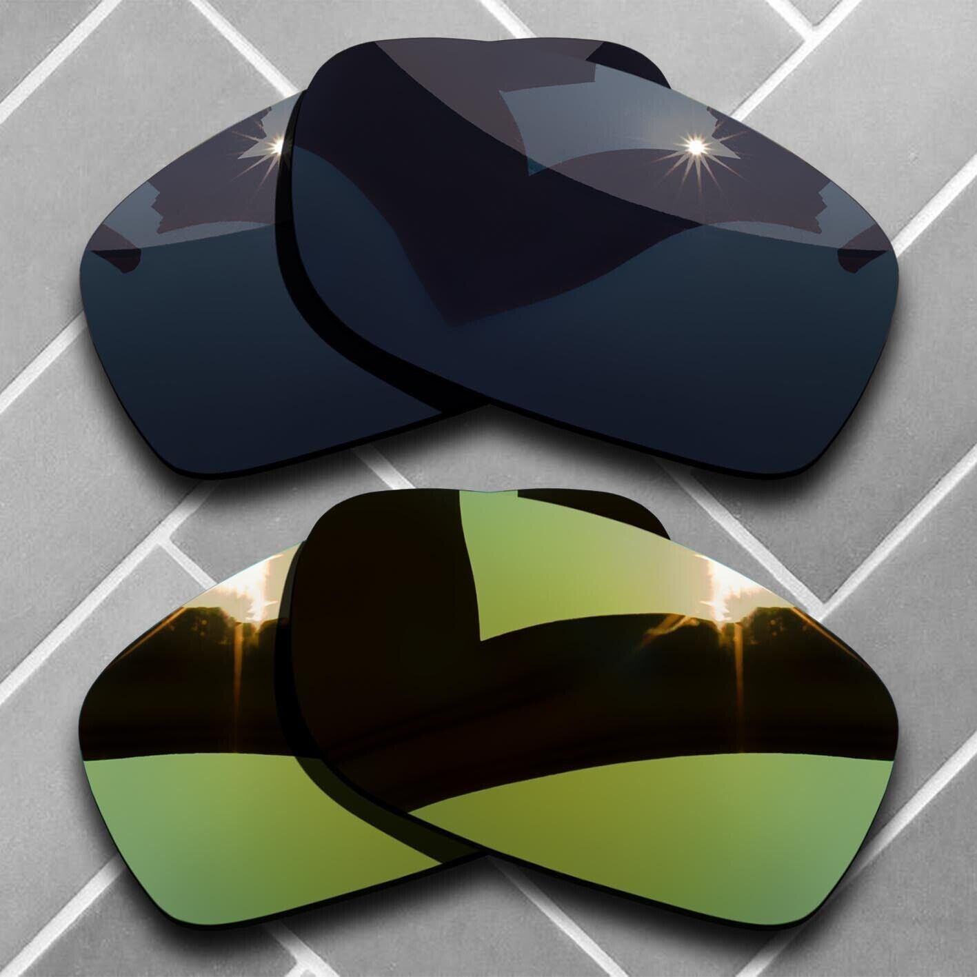 Polarized Replacement lenses for-Oakley Fives Squared Anti-Scratch Choices US